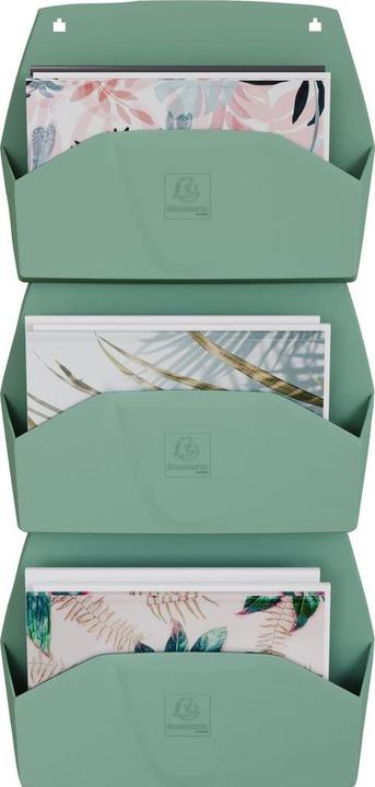 Produktbild Exacompta Wandprospekthalter horizontal, 1 Fach, 72x382x289 mm, AutentiK (A4)