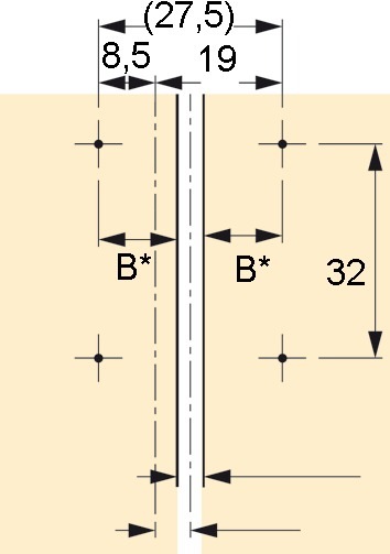 Produktbild Hettich Falttürscharniere 625