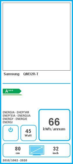 Label énergétique Samsung QM32R-T (1920 x 1080 pixels, 32")