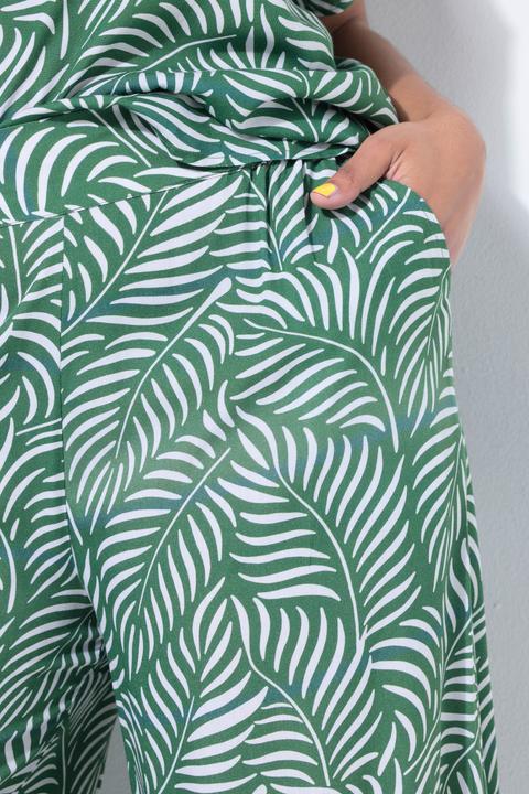 Produktbild Studio Untold Culotte, Wide Legs, Leafs-Print, Elastikbund (48)