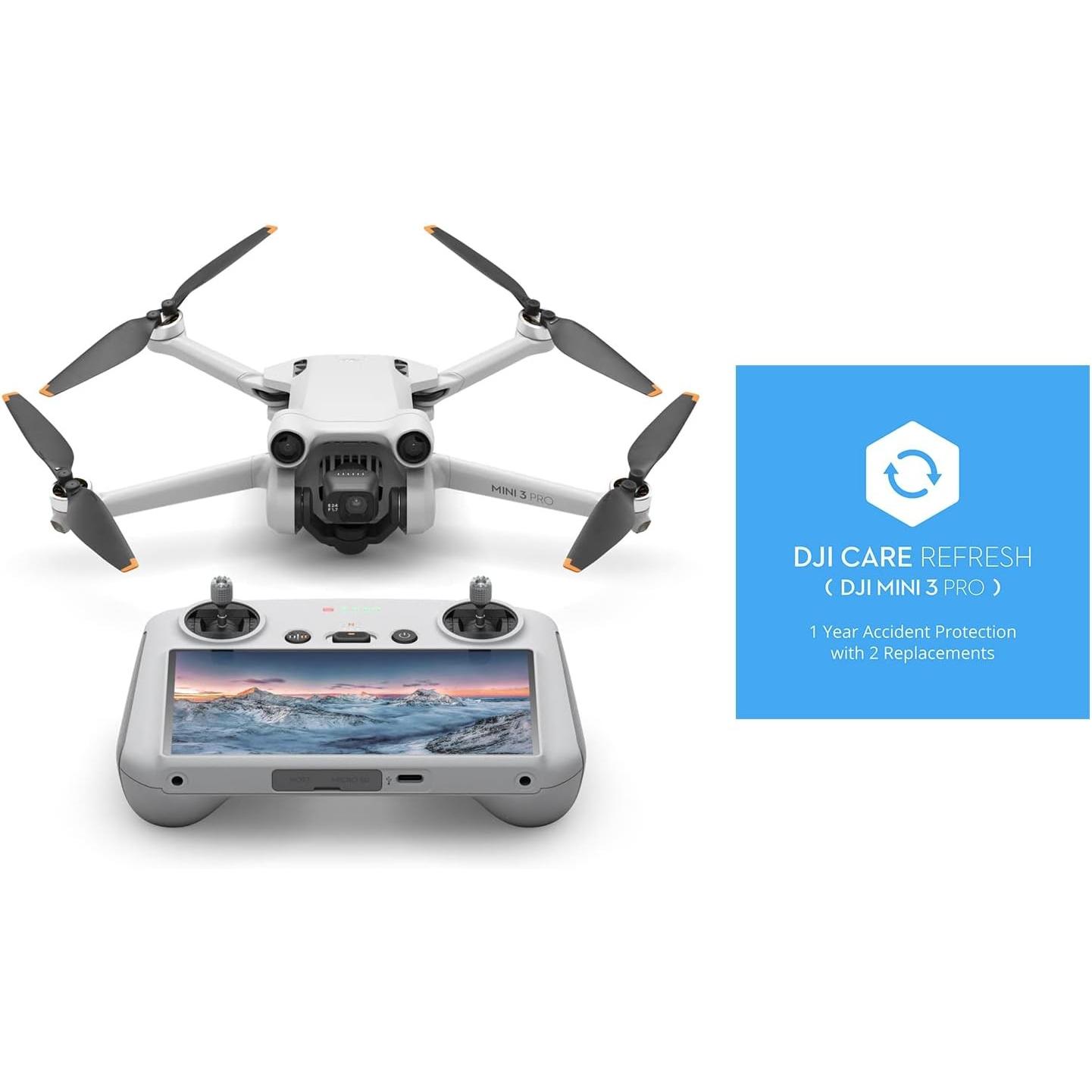 DJI Drone leggero pieghevole, 4K/60fps, 48MP, 34 min volo, ideale per principianti (34 min, 249 g, 48 Mpx), Drone RC, Grigio