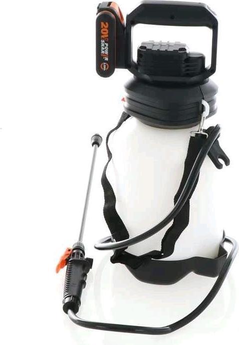 Actual product image Worx Pressurised sprayer with backpack20V rechargeable battery (5 l)