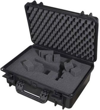 Actual product image TomCase Outdoor Case, waterproof case with cube foam insert, hard case, photo case, ka (Camera shoulder bag)