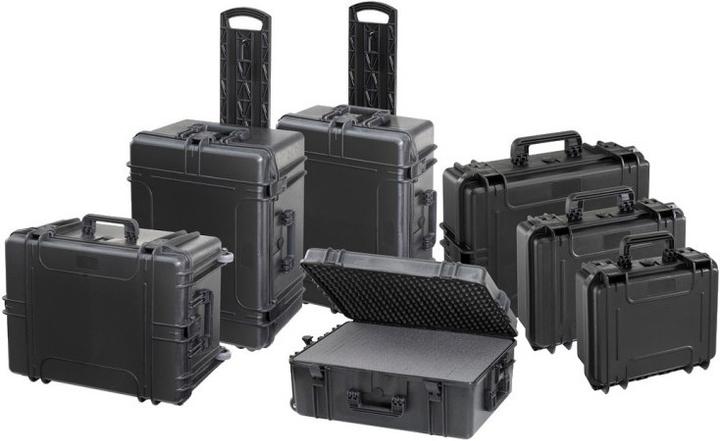Actual product image TomCase Outdoor Case, waterproof case with cube foam insert, hard case, photo case, ka (Camera shoulder bag)