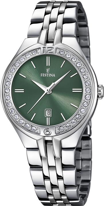 Actual product image Festina Quarz Damenuhr - Grün Zifferblatt, Edelstahl Armband (32.50 mm)