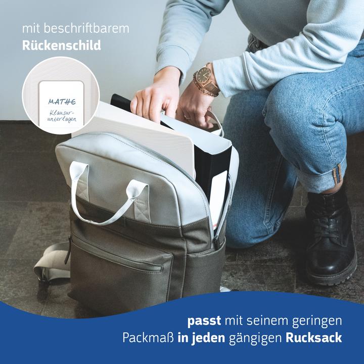 Produktbild Brunnen WAVE Ordner weiss Kunststoff 7,0 cm DIN A4 (A4, 70 mm, 1 Stk.)