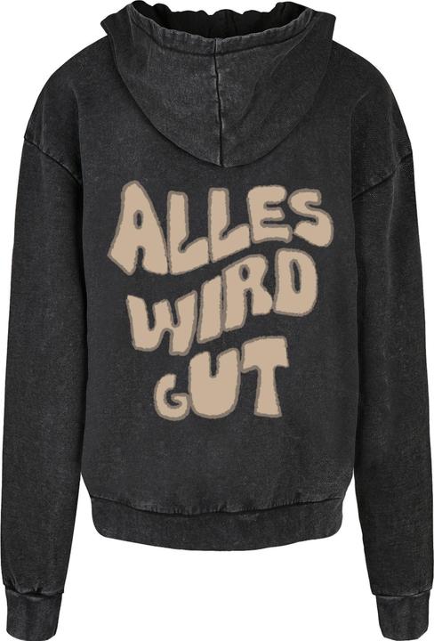 Produktbild Merchcode Alles Wird Gut Acid Washed Oversized Hoodie - 176409 (XL)