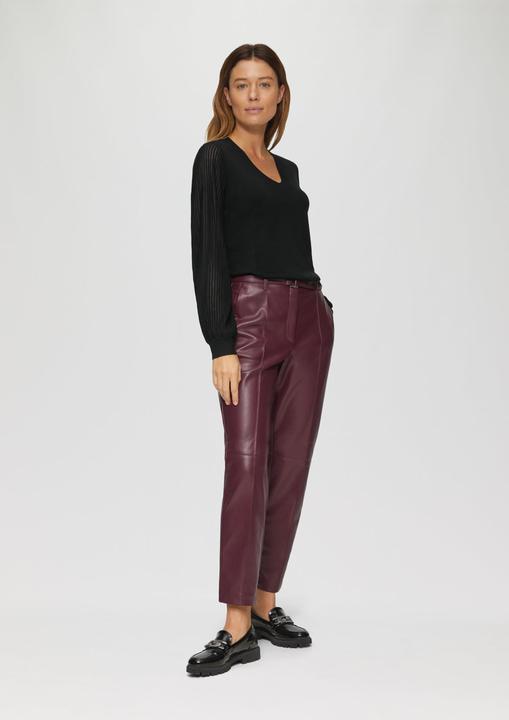 Produktbild S.Oliver Strickpullover Strickpullover mit semitransparenten Ärmeln (46)