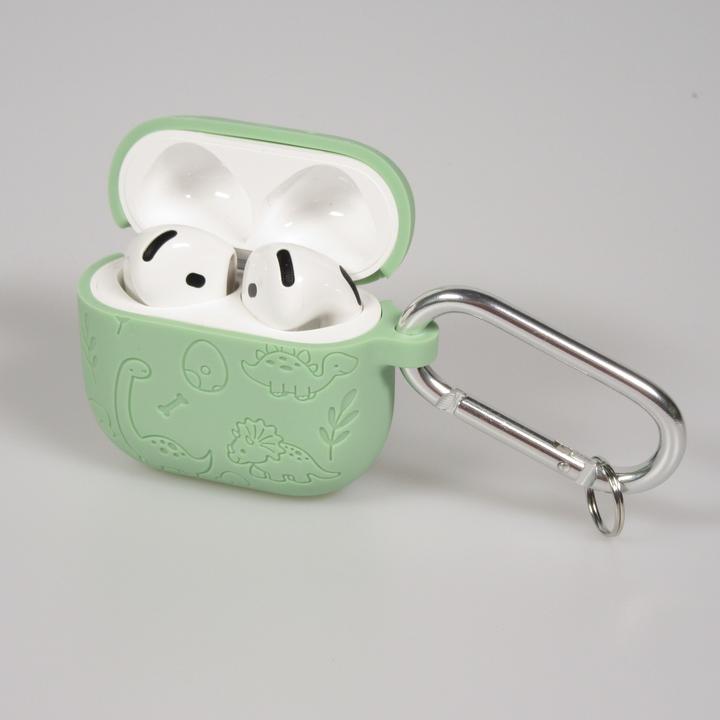 Actual product image PhoneLook Hülle Gravierte Silikon-Dinosaurier und Blumen (Headphone sleeve)