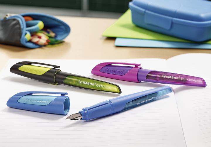 Actual product image STABILO EASYbuddy school fountain pen with standard nib (Black, Green, 1 x)