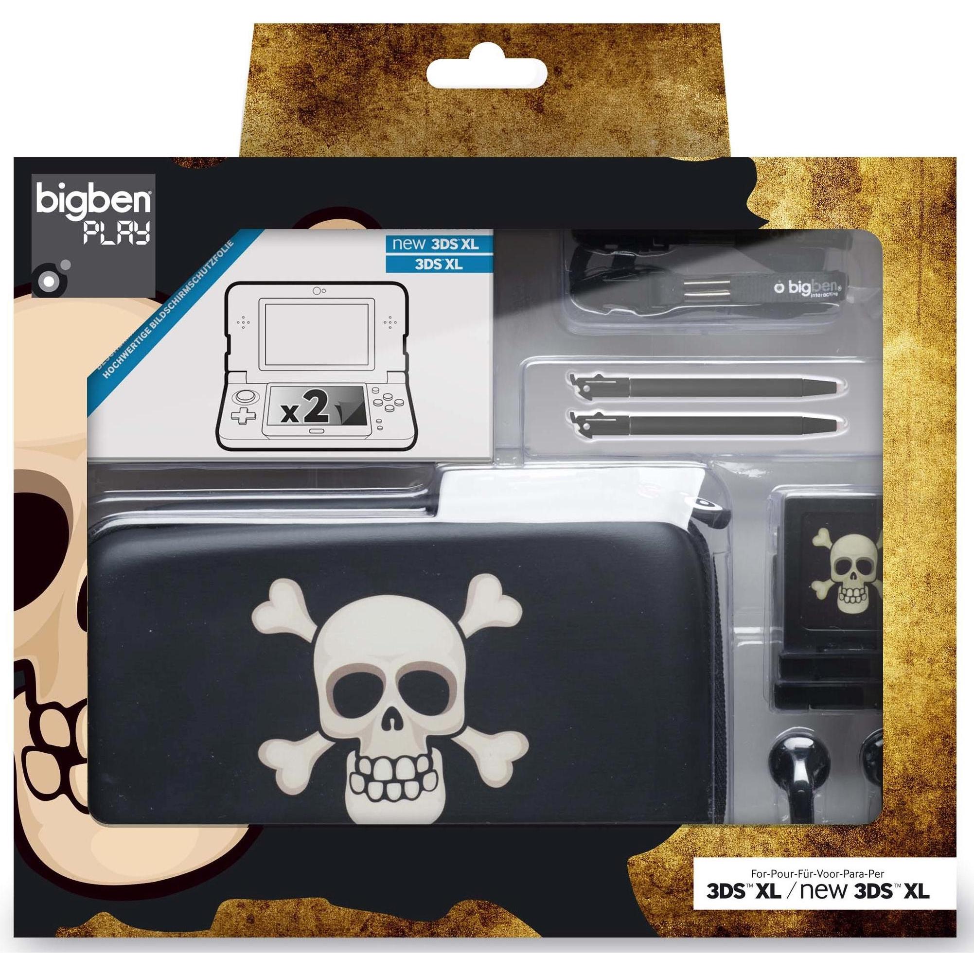 Bigben Pirati Pack XL - assortiti (3DS, 3DS XL), Altri accessori gaming, Nero, Bianco