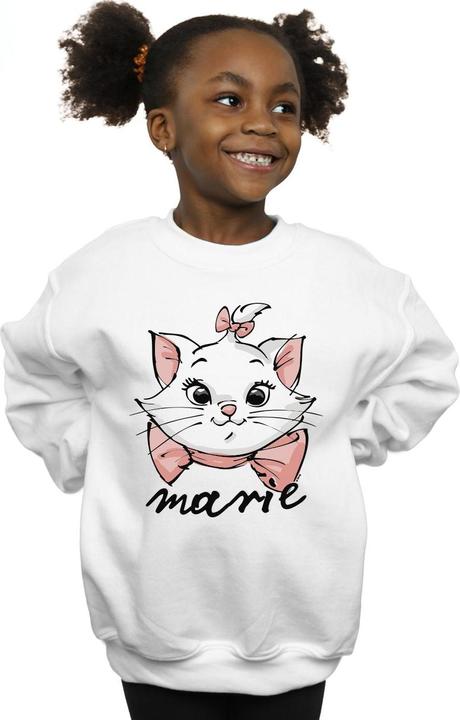 Produktbild Disney The Aristocats Marie Sketch Face Sweatshirt Mädchen (152, 158)