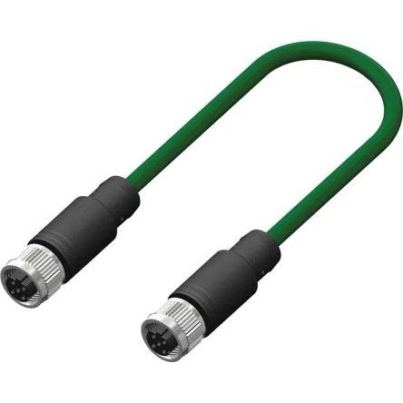 Rs Pro konfektioniertes Sensorkabel 4-adrig Buchse, Elektronikkabel + Stecker, Grün