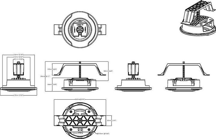 Actual product image Axis T94S01L Ceiling installation kit (Mounting kit)