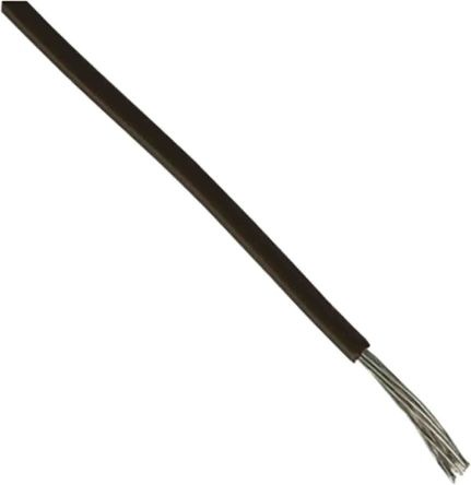 Actual product image Rs Pro Single core cable / 5.2 mm², 10 AWG, Black MPPE insulated 1C strands, 30.5m (30.50 m)