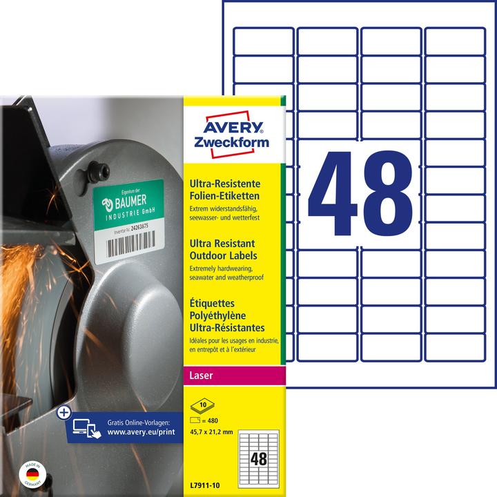 Image du produit Avery Étiquettes A4