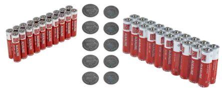 Actual product image RS PRO Battery set, alkaline, 1.5V / 3.1Ah (50 pcs., AA, 3100 mAh)