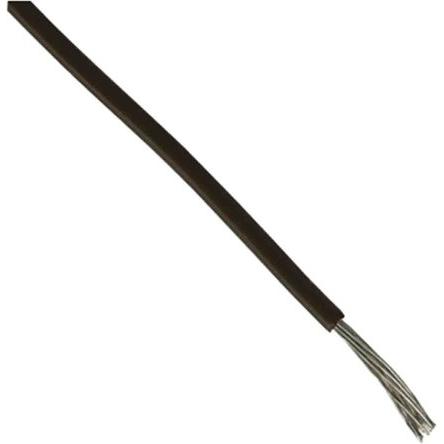 Thumbnail - Rs Pro, Kabelleitung, Einzeladerleitung 1,3 mm², 16 AWG 30.5m Schwarz MPPE isoliert 1C Litzen (30.50 m)
