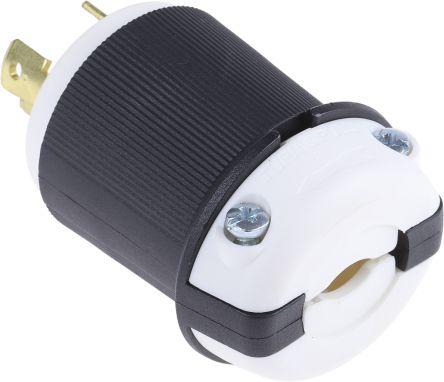 Image du produit Rs Pro Câble d'alimentation, 2P+E, NEMA L6 - 30P, 250 V / 30A noir, pour les États-Unis
