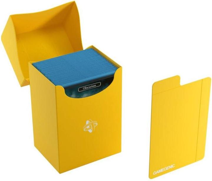 Actual product image Gamegenic GGS25028 - Deck Holder 80+ Yellow Card Box