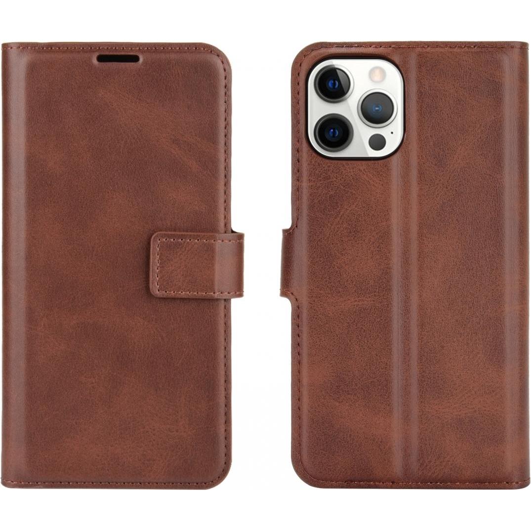 Screenguard CardLounge Apple iPhone 12 Pro Leder Hülle (Apple iPhone 12 Pro), Smartphone Hülle, Braun