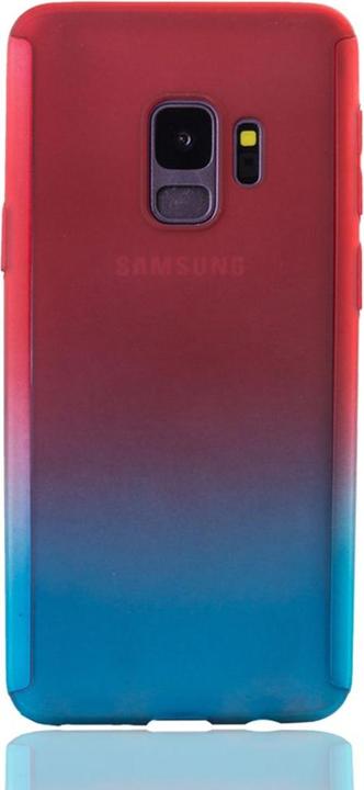 Produktbild König Design Hülle Handy Schutz für Samsung Galaxy S9 Full Case Cover Displayschutz 360 Blau (Samsung Galaxy S9+)