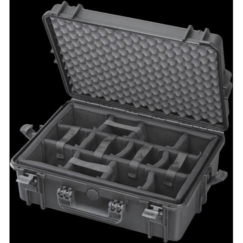 Thumbnail - TomCase Profi Fotokoffer Kamerakoffer mit gepolsterter Inneneinteilung aus Nylon - flexibel anpassbar (Fotokoffer), Kame...