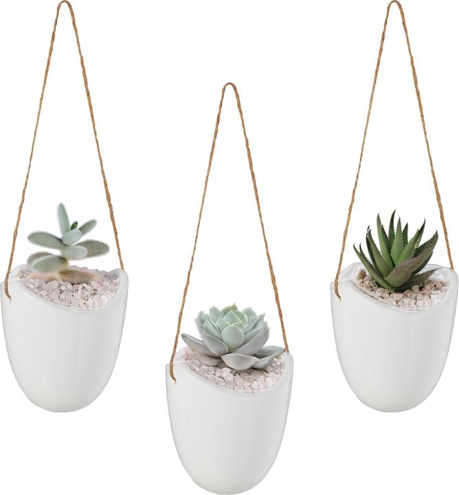 Immagine prodotto Relaxdays 3x Wandvase (9.50 x 11.50 x 36 cm)