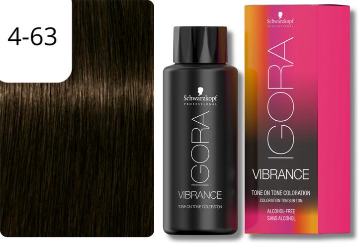 Image du produit Schwarzkopf Professional Coloration pour cheveux IGORA Vibrance NOUVEAU (4-63 brun moyen chocolat mat mat)