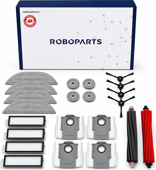 Immagine prodotto Roboparts Zubehör-Set für Roborock S8 MaxV Ultra Staubsaugroboter mit Vibrarise 3.0 - Modell 2024