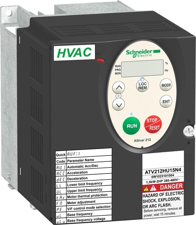 Actual product image Schneider Electric AC Variable Frequency Drive 380-480V 2HP