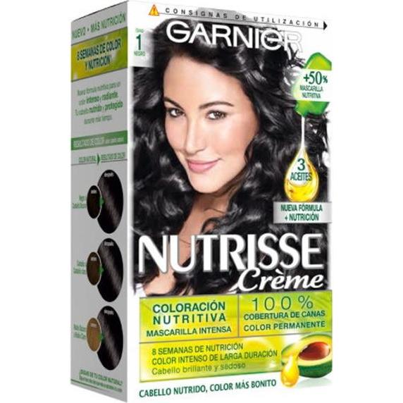 Garnier, Haarfarbe, Tinte Pelo Nutrisse 1 Negro