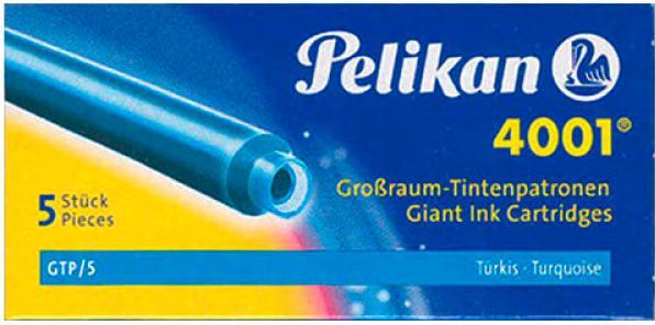 Actual product image Pelikan Large capacity cartridge (Turquoise, 5 pcs.)