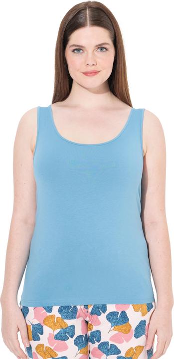 Actual product image Ulla Popken 2 Pack Eco Cotton Ginkgo Print Tanks (50, 52)