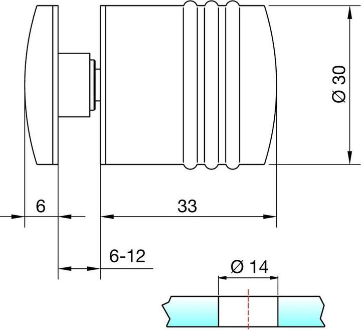 Produktbild Pauli+Sohn Glastürknöpfe 8299 (Türknopf)