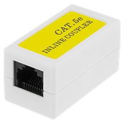 Deltaco coupler Cat5e UTP unshielded female-female white, Netzwerkkabel