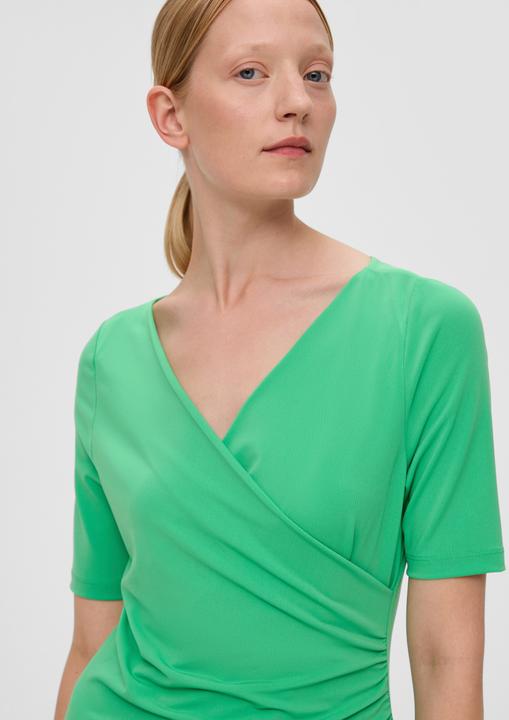 Image du produit s.Oliver Kleid Gerafftes Kleid in Wickel-Optik (40)