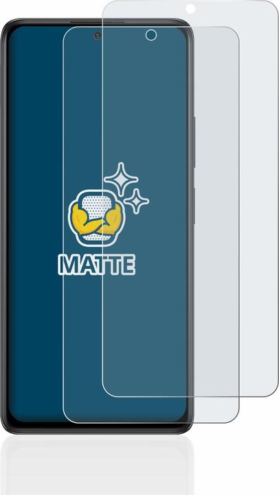 Actual product image BROTECT Anti-glare screen protector matt (2 Piece, Xiaomi Redmi Note 10 Pro)