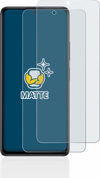Actual product image BROTECT Anti-glare screen protector matt (2 Piece, Xiaomi Redmi Note 10 Pro)