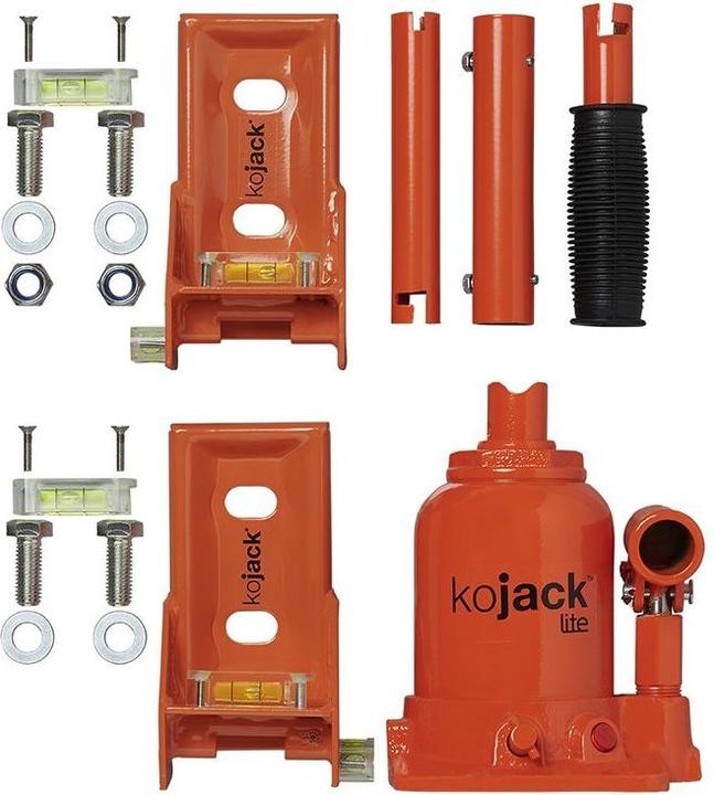 Actual product image ProPlus KoJack hydraulic caravan jack with spirit level (21.10 cm)