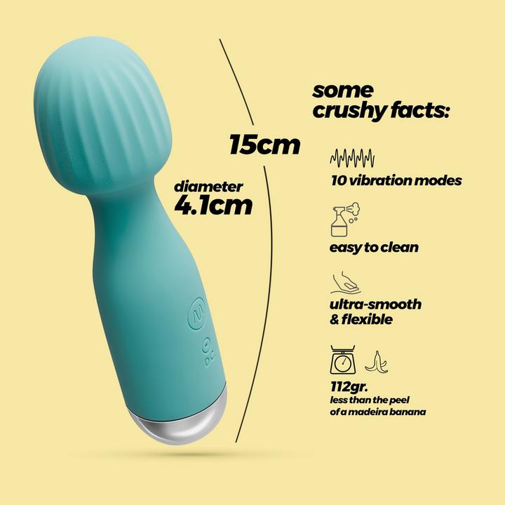 Produktbild Crushious Wanderlust - Mini Wand Massager - Mint Green
