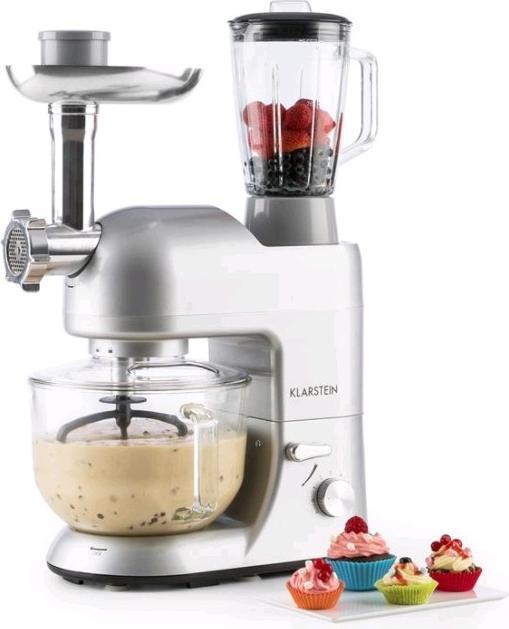 Klarstein Lucia Argentea 2G Kitchen Machine Silver (1300 W)