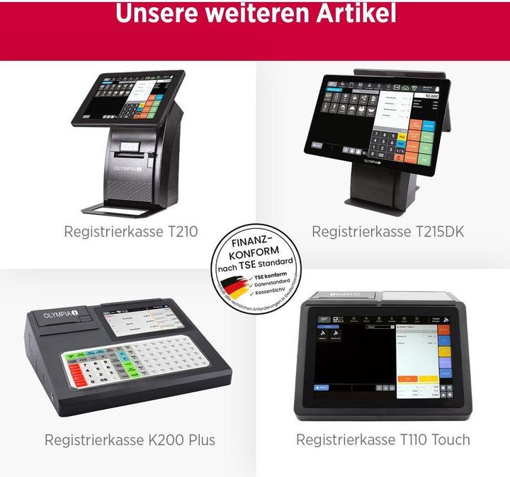 Produktbild Olympia Registrierkasse T215