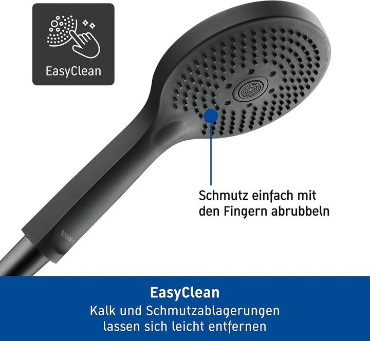 Produktbild Duravit Brauseset schwarz matt (3 Strahlarten, 14 l/min)