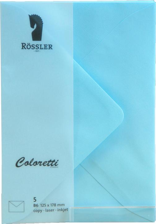 Actual product image Magni Envelopes Coloretti B6 5s sky blue (B6, 5 x)