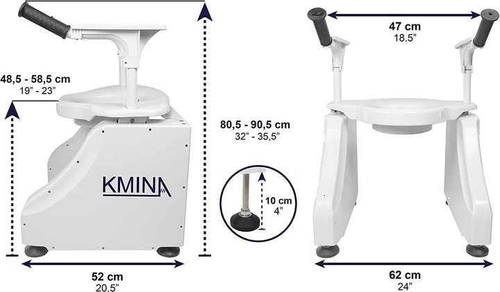Produktbild Kmina Toilettensitzerhöhung mit Armlehnen