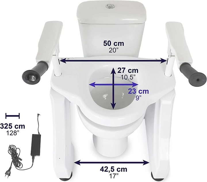 Produktbild Kmina Toilettensitzerhöhung mit Armlehnen