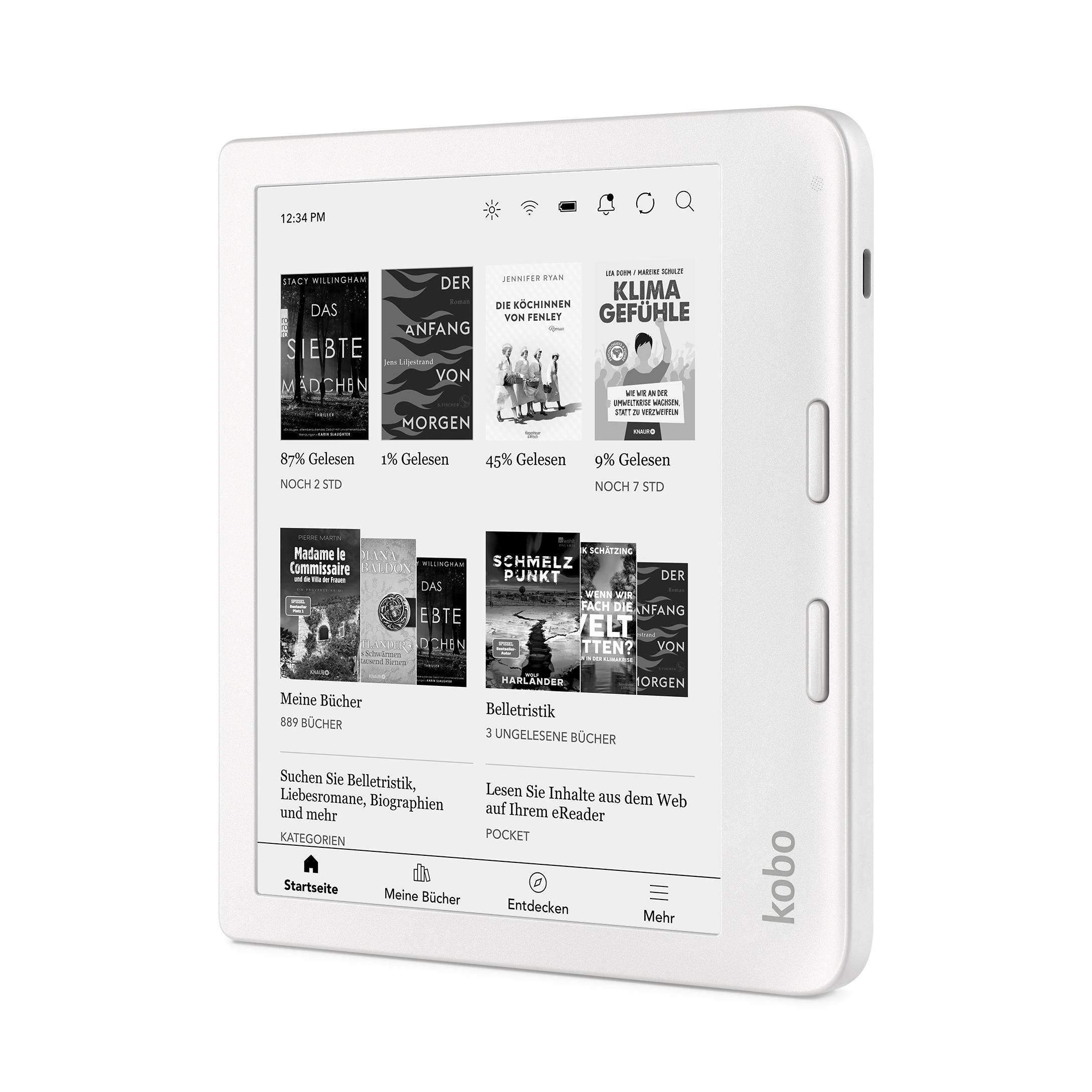 Rakuten Kobo Libra 2 ホワイト 32GB Rakuten Kobo 樂天Kobo Libra 2 e-Book Reader -White N418-KU