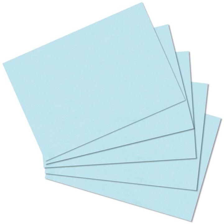 Actual product image Herlitz 10837177 Index Card Blue 100 piece(s) (A6, 170 g/m²)
