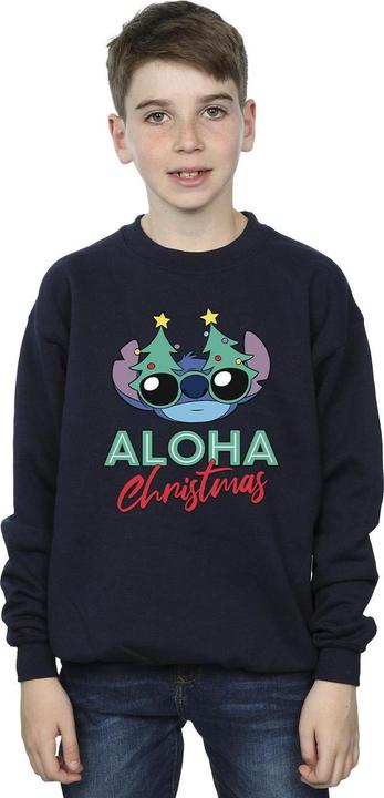Actual product image Disney Boys Lilo And Stitch Christmas Tree Shades Sweatshirt (104)
